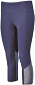 Womens/ Girls, Wide Waistband, Heathered Inserts, Capri Tights