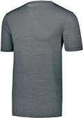 Adult Short Sleeve Nylon/Poly Striated Tagless T Shirt  GRAPHITE Primary