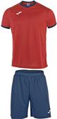 Joma Academy T-Shirt & Shorts Strip Soccer Set Joma Academy T-Shirt & Shorts Strip Soccer Set