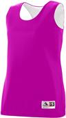 Augusta Ladies Reversible Wicking Tank Outside: POWER PINK/WHITE, Inside: WHITE/POWER PINK Primary