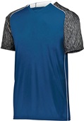 High Five Adult Youth Hawthorn Soccer Jersey NAVY/BLACK PRINT/WHITE Primary