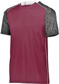 High Five Adult Youth Hawthorn Soccer Jersey MAROON/BLACK PRINT/WHITE Primary