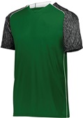 High Five Adult Youth Hawthorn Soccer Jersey FOREST/BLACK PRINT/WHITE Primary