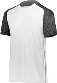 High Five Adult Youth Hawthorn Soccer Jersey WHITE/BLACK PRINT/GRAPHITE Primary