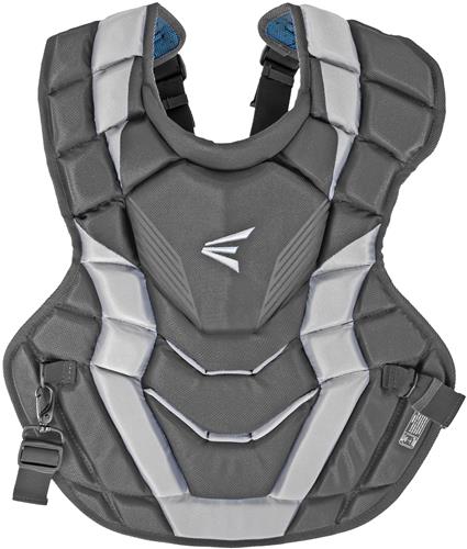 Easton Elite X Box Set Easton Elite-X Catcher's Chest Protector ( Intermediate) - Navy/Silver With Memory Foam For Rebound Control Leg Guards