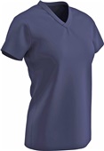 Champro Women Girls Star V-Neck T-Shirt NAVY Primary