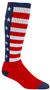AMERICA FLAG - Cute Novelty Fun Design Knee-High Socks (1-Pair)