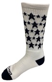 LOTS-OF-STARS Cute Novelty Fun Design Crew-Socks (1-Pair)