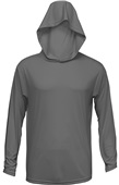 Baw Adult/Youth Xtreme-Tek Long Sleeve Hoodie CHARCOAL Primary