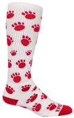 ANIMAL PAW TRACKS - Cute Novelty Fun Design Kneehigh/OTC Socks PAIR