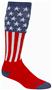 AMERICA VERTICAL FLAG - Cute Novelty Fun Design Knee-High Socks (1-Pair)