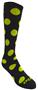 BLACK/NEON YELLOW DOTS