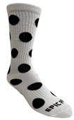 POLKA DOTS - Cute Novelty Fun Design Crew-Socks (1-Pair)