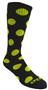 BLACK/NEON YELLOW DOTS