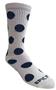 WHITE/NAVY DOTS