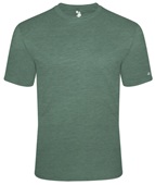 Badger Tri-Blend Short Sleeve Tee Adult & Youth FOREST HEATHER Primary