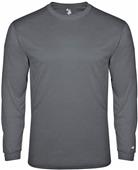 Badger Adult Youth Tri-Blend Long Sleeve Tee GRAPHITE Primary