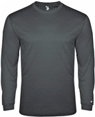 Badger Adult Youth Tri-Blend Long Sleeve Tee BLACK HEATHER Primary