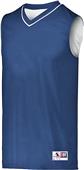 Augusta Adult/Youth Reversible Basketball Jersey Outside: NAVY, Inside: WHITE Primary