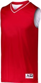 Augusta Adult/Youth Reversible Basketball Jersey Outside: RED, Inside: WHITE Primary