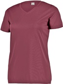 Womensn Set-In Sleeve Wicking T Shirt MAROON Primary