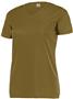 Womensn Set-In Sleeve Polyester Wicking V-Neck T Shirt COYOTE Primary