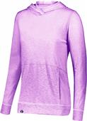 Womens Kangaroo Pocket Heather Hoodie LIGHT LAVENDER Primary