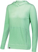 Womens Kangaroo Pocket Heather Hoodie SEAFOAM Primary