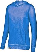 Womens Kangaroo Pocket Heather Hoodie ROYAL Primary