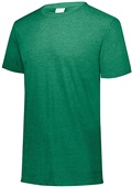 Augusta Adult Youth Tri-Blend Sports Tee KELLY HEATHER Primary