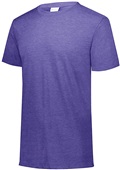 Augusta Adult Youth Tri-Blend Sports Tee PURPLE HEATHER Primary