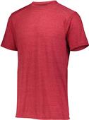 Augusta Adult Youth Tri-Blend Sports Tee RED HEATHER Primary