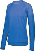 Augusta Ladies Zoe Tonal Heather Pullover 5575 ROYAL Primary