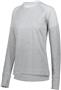 Augusta Ladies Zoe Tonal Heather Pullover 5575 SILVER Primary