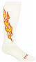 SOLID WHITE/RED & YELLOW FLAMES