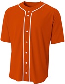 A4 Adult/Youth Full Button Baseball Jersey