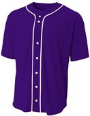 A4 Adult/Youth Full Button Baseball Jersey