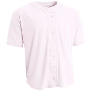 Youth & Adult White Button Front Baseball Jersey - Blank Jerseys