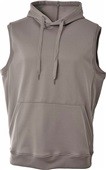 A4 Adult Agility Sleeveless Fleece Hoodie GRAPHITE Primary