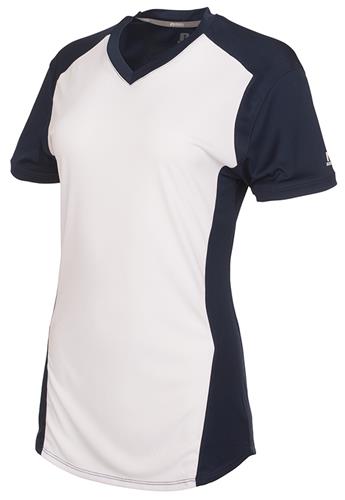 Maillot De Baseball Russell Sans Manches - Blanc Boutonné - Taille XL Enfant - Neuf