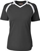 A4 Women/Girls Ace SS Volleyball Jersey BLACK/WHITE Primary