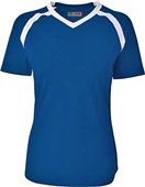 A4 Women/Girls Ace SS Volleyball Jersey NAVY/WHITE Primary