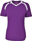 A4 Women/Girls Ace SS Volleyball Jersey PURPLE/WHITE Primary