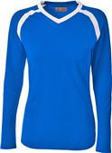 A4 Women/Girls Ace LS Volleyball Jersey ROYAL/WHITE Primary
