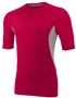 Mens Adult Medium (Red, Black) Half Sleeve Compression Shirt