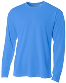 A4 Adult Birds Eye Mesh Long Sleeve Tee