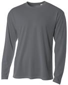 A4 Adult Birds Eye Mesh Long Sleeve Tee