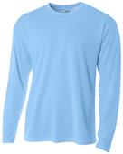 A4 Adult Birds Eye Mesh Long Sleeve Tee