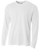 A4 Adult Birds Eye Mesh Long Sleeve Tee