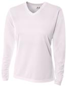 A4 Womens Birds Eye Mesh Long Sleeve Tee